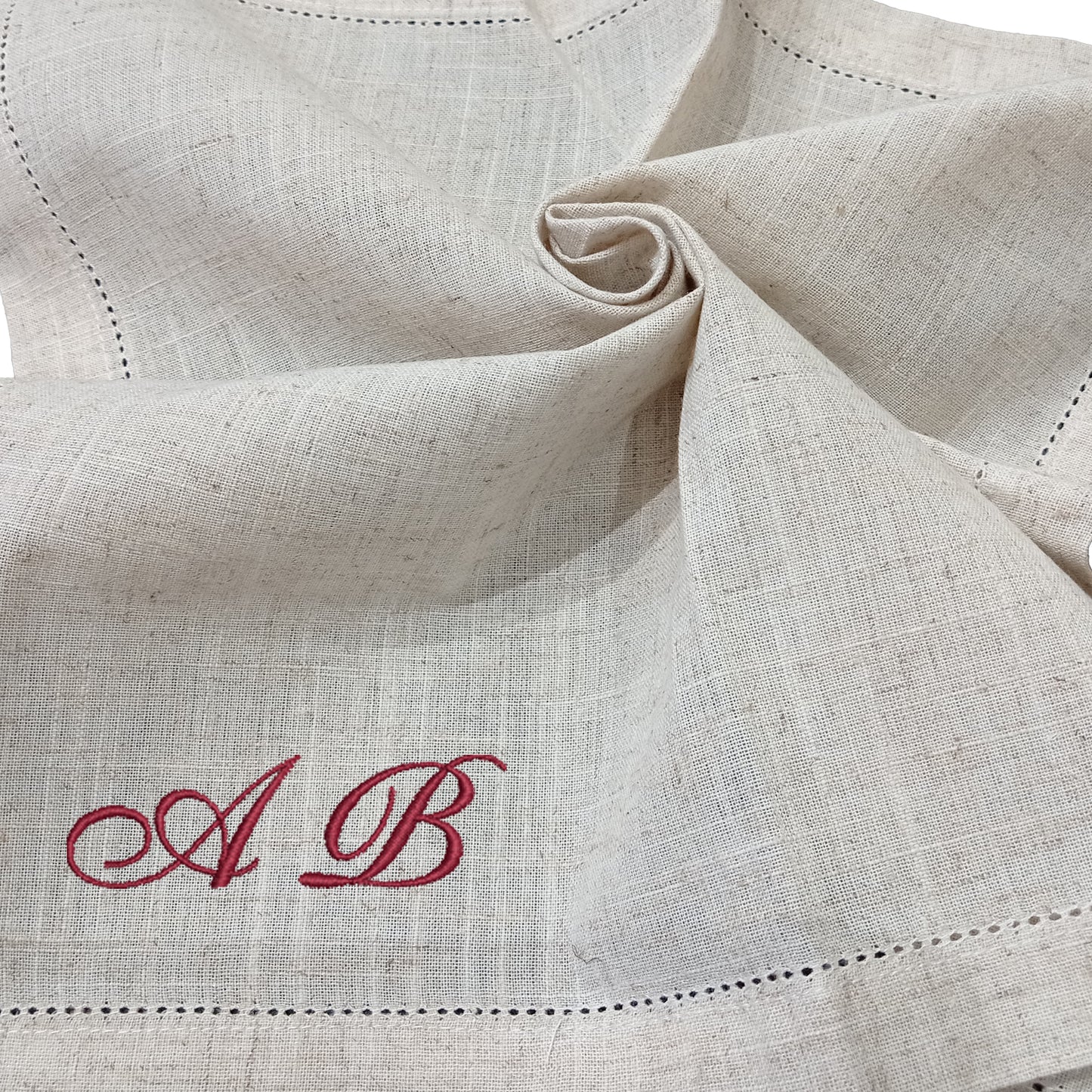 Servietten aus 100% Leinen – personalisiert mit Monogramm