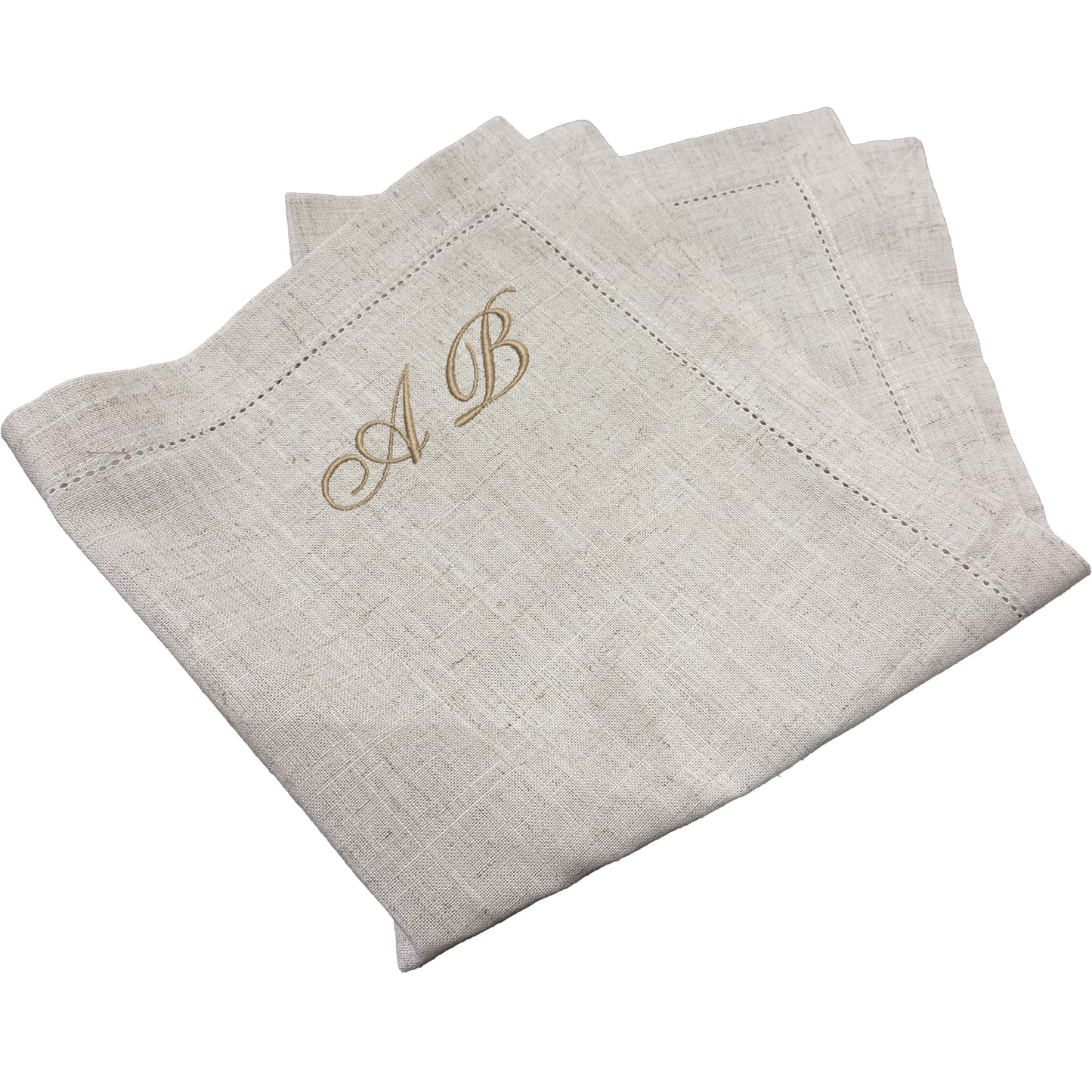 Servietten aus 100% Leinen – personalisiert mit Monogramm