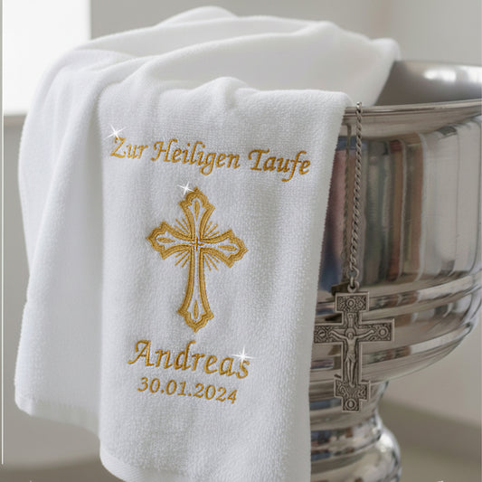 Taufhandtuch "Zur heiligen Taufe"
